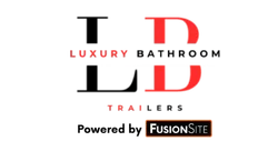 luxury bathroom trailer logo forza